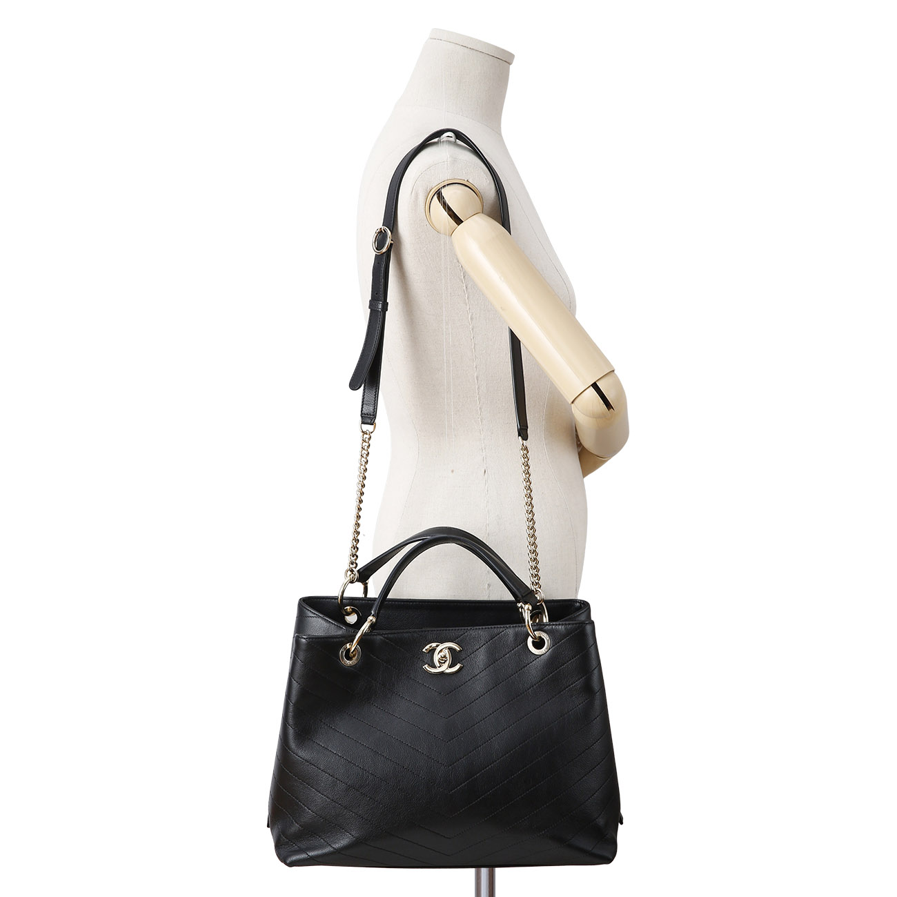 CHANEL(USED)샤넬 시즌 쉐브론 토트백 라지