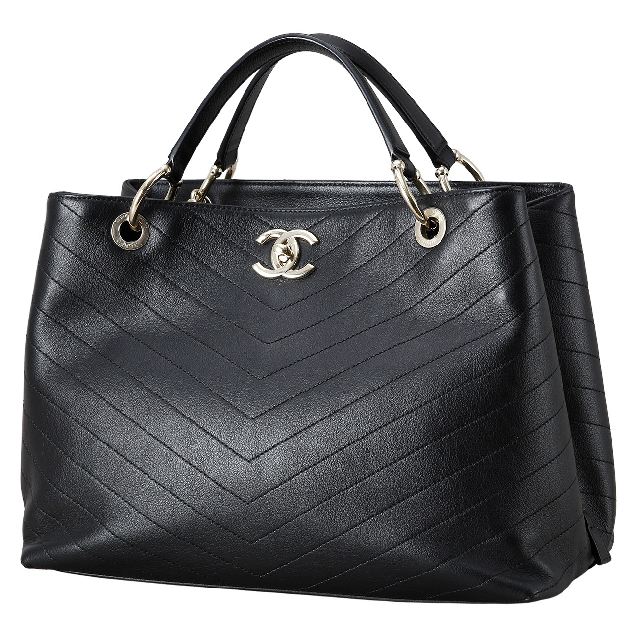 CHANEL(USED)샤넬 시즌 쉐브론 토트백 라지