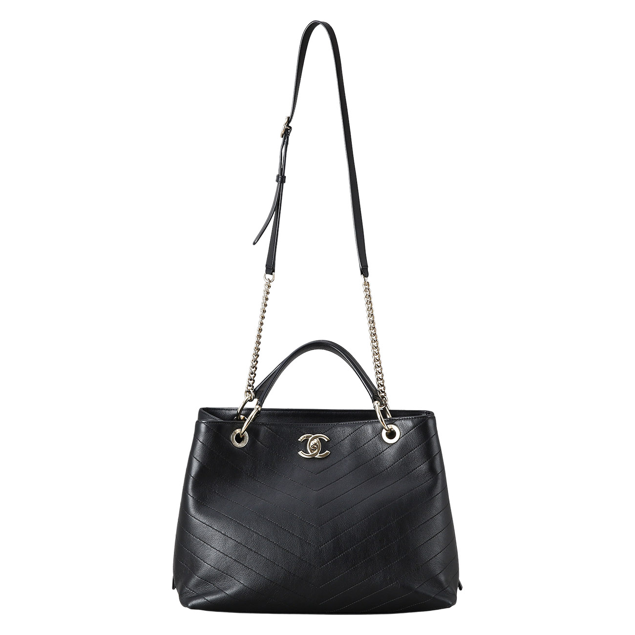 CHANEL(USED)샤넬 시즌 쉐브론 토트백 라지