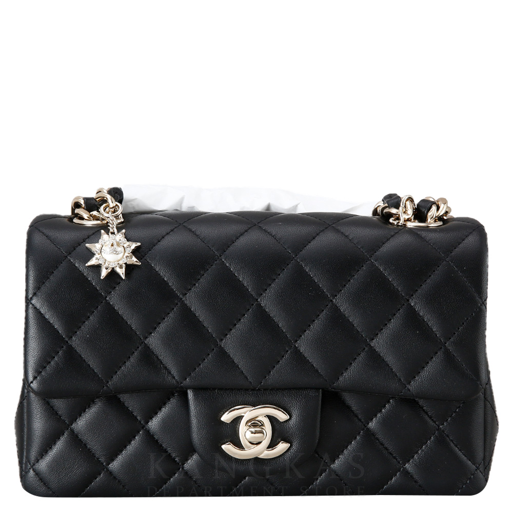 CHANEL(USED)샤넬 시즌 체인 클래식 램스킨 뉴미니 @@@@@