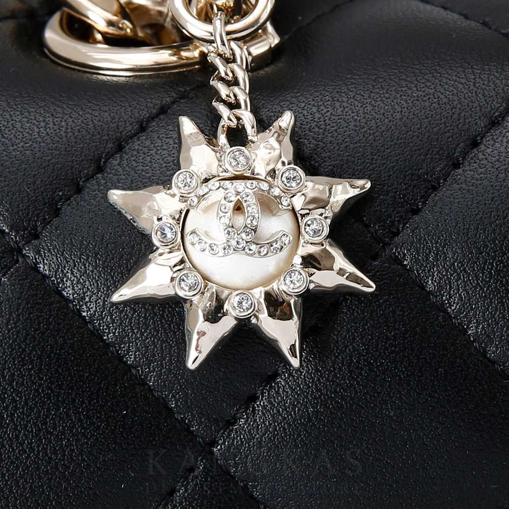 CHANEL(USED)샤넬 시즌 체인 클래식 램스킨 뉴미니 @@@@@