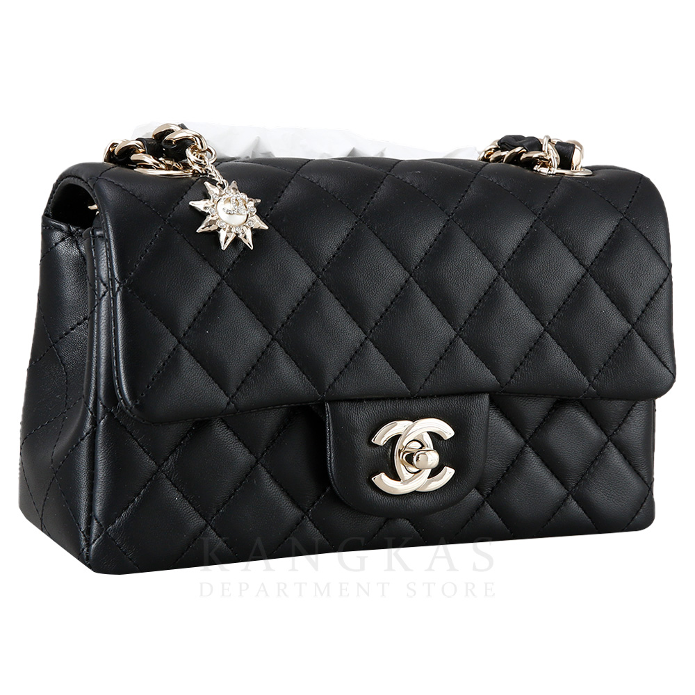 CHANEL(USED)샤넬 시즌 체인 클래식 램스킨 뉴미니 @@@@@