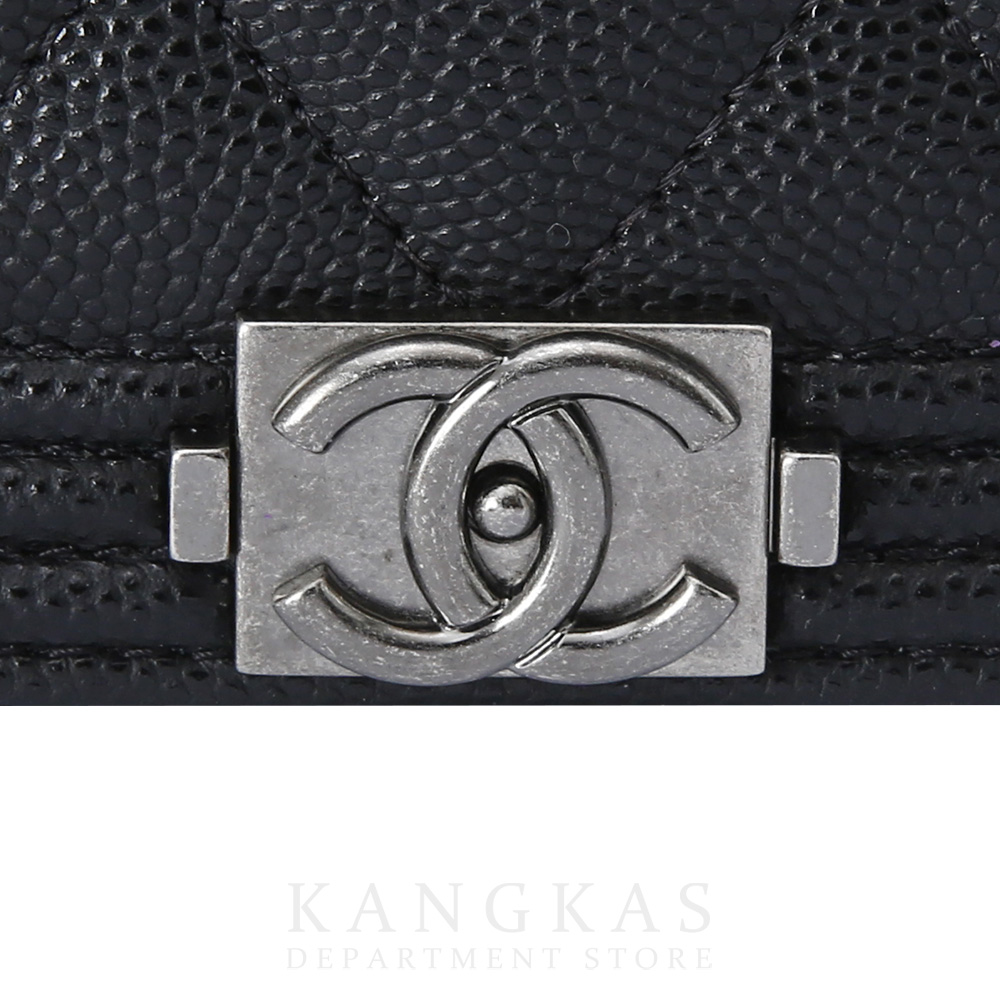 CHANEL(USED)샤넬 보이샤넬 캐비어 WOC
