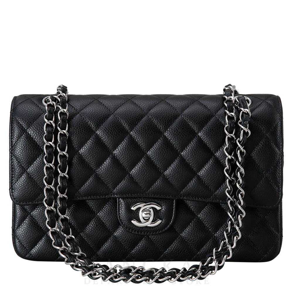 CHANEL(USED)샤넬 클래식 캐비어 미듐 블랙