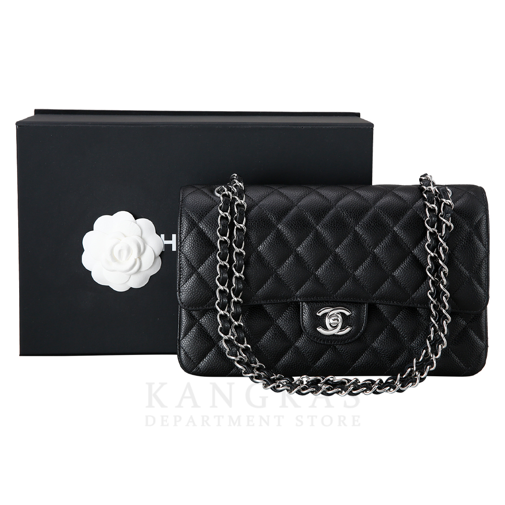 CHANEL(USED)샤넬 클래식 캐비어 미듐 블랙