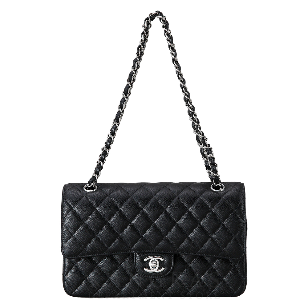 CHANEL(USED)샤넬 클래식 캐비어 미듐 블랙