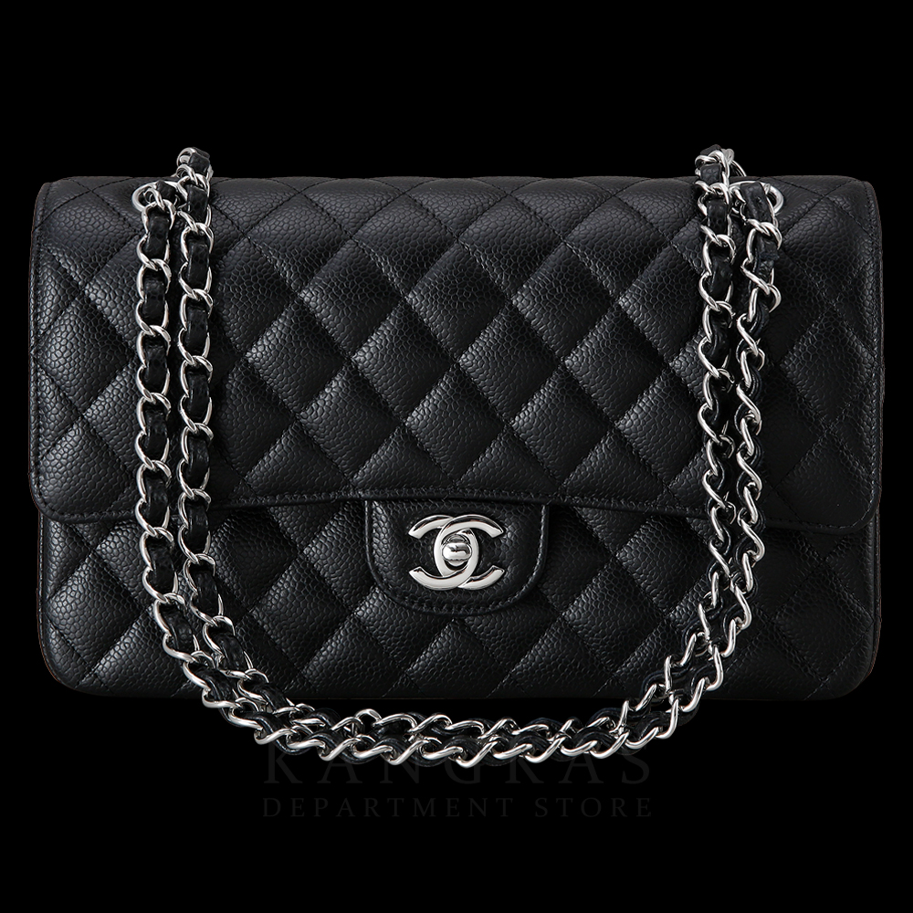 CHANEL(USED)샤넬 클래식 캐비어 미듐 블랙