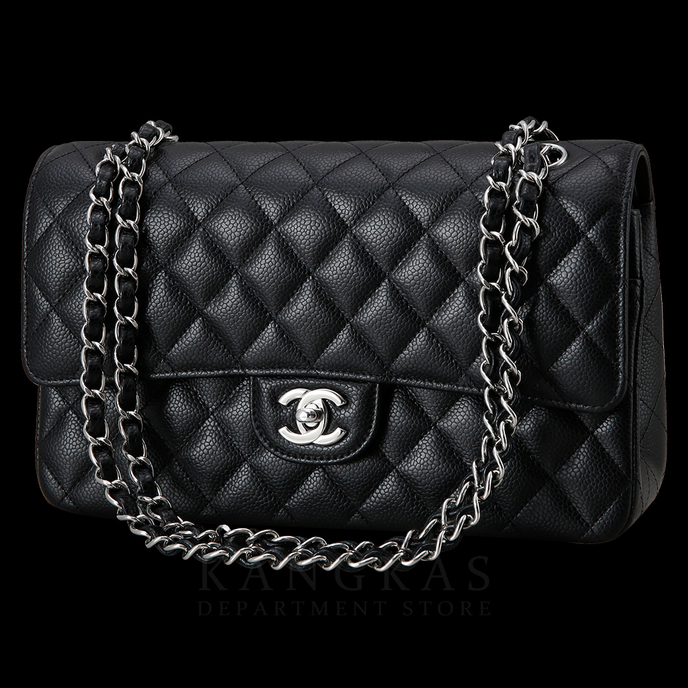 CHANEL(USED)샤넬 클래식 캐비어 미듐 블랙