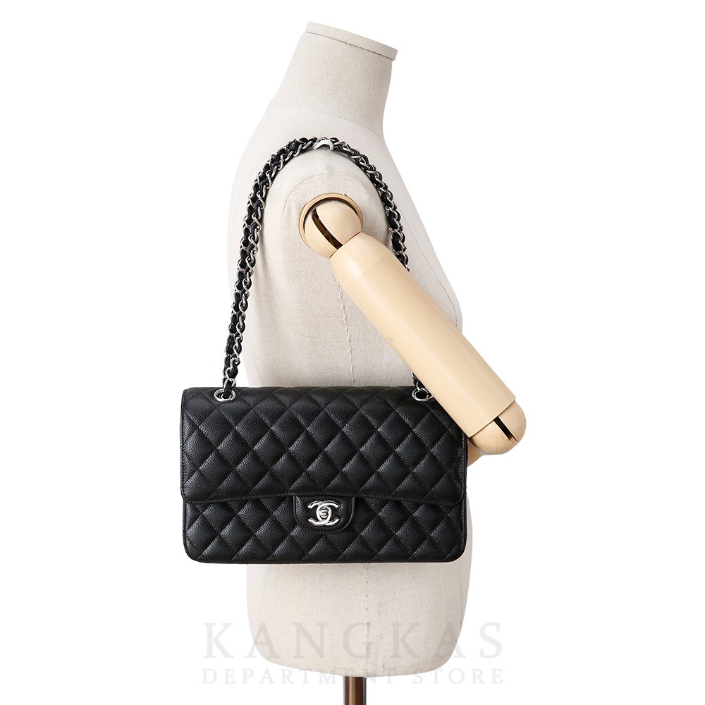CHANEL(USED)샤넬 클래식 캐비어 미듐 블랙
