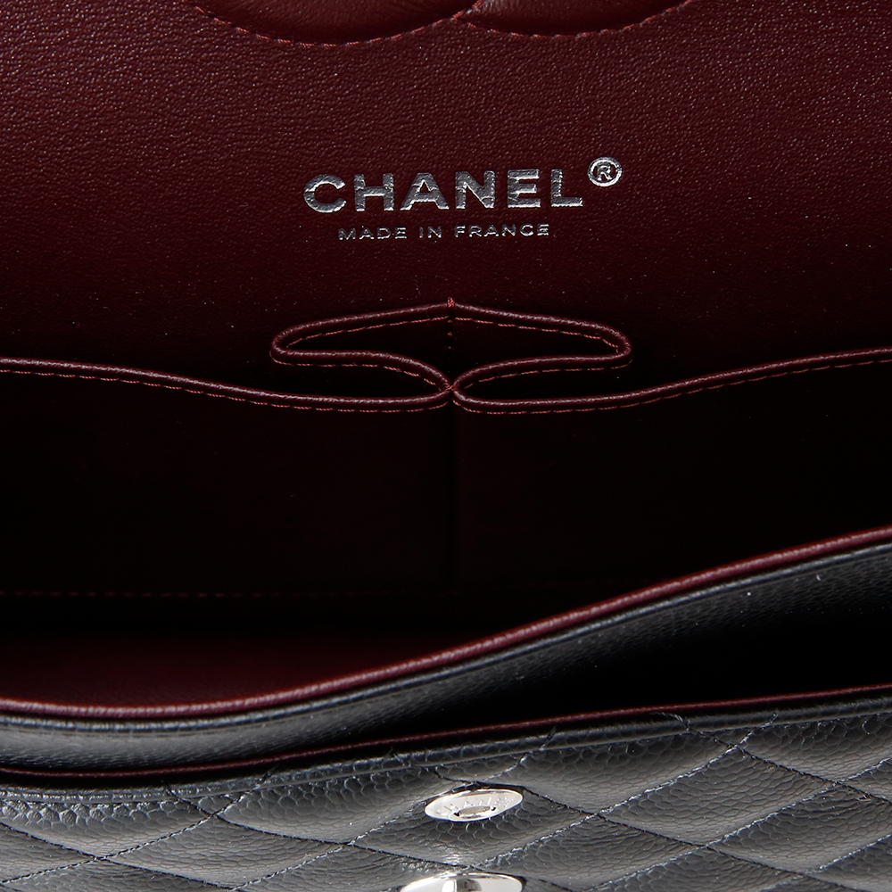 CHANEL(USED)샤넬 클래식 캐비어 미듐 블랙