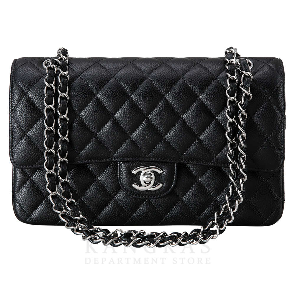 CHANEL(USED)샤넬 클래식 캐비어 미듐 블랙