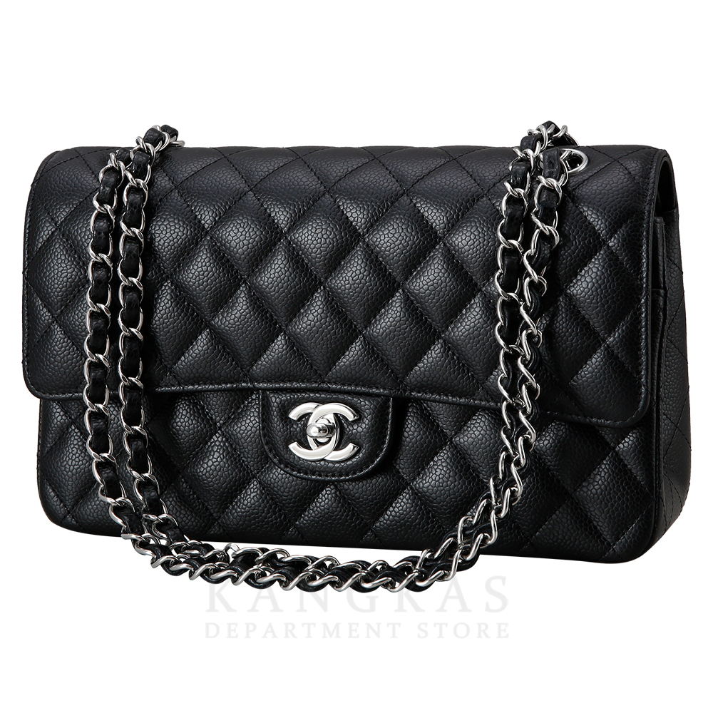 CHANEL(USED)샤넬 클래식 캐비어 미듐 블랙