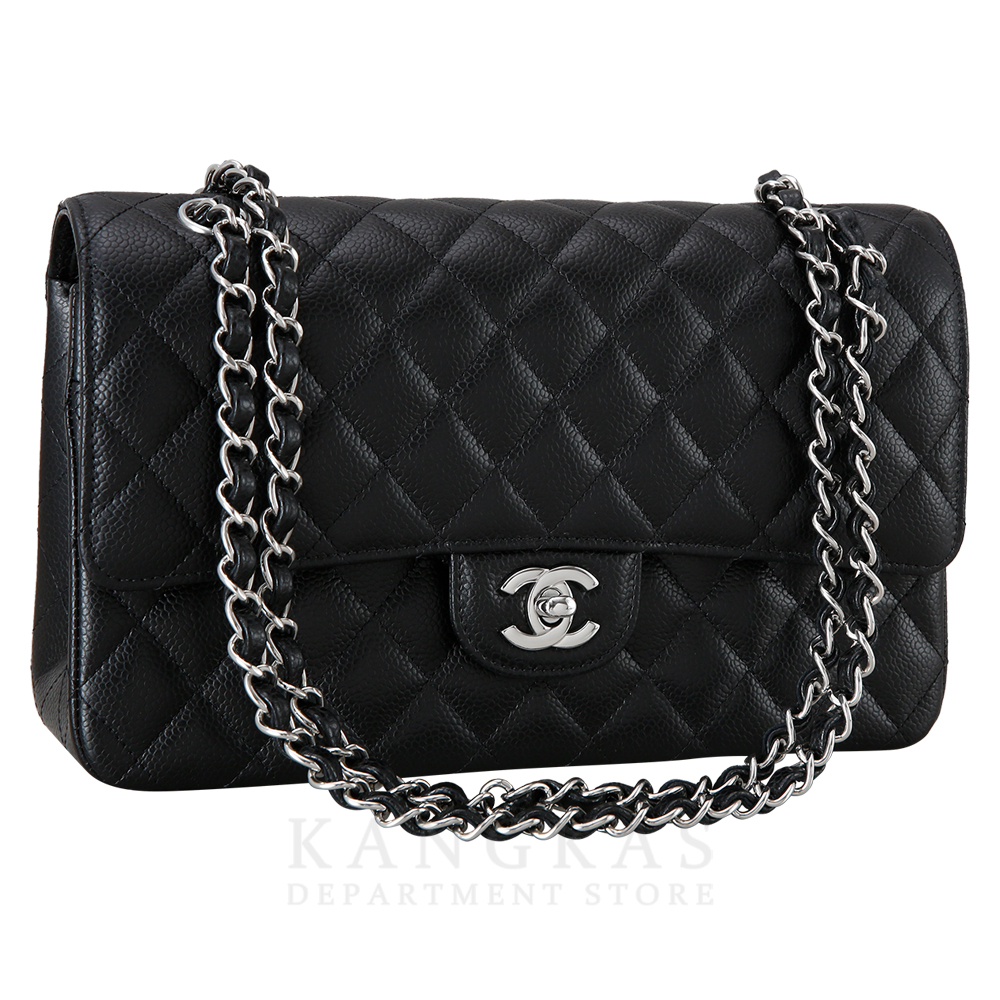 CHANEL(USED)샤넬 클래식 캐비어 미듐 블랙