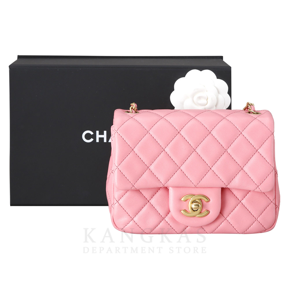 CHANEL(USED)샤넬 램스킨 클래식 쁘띠삭 골든볼