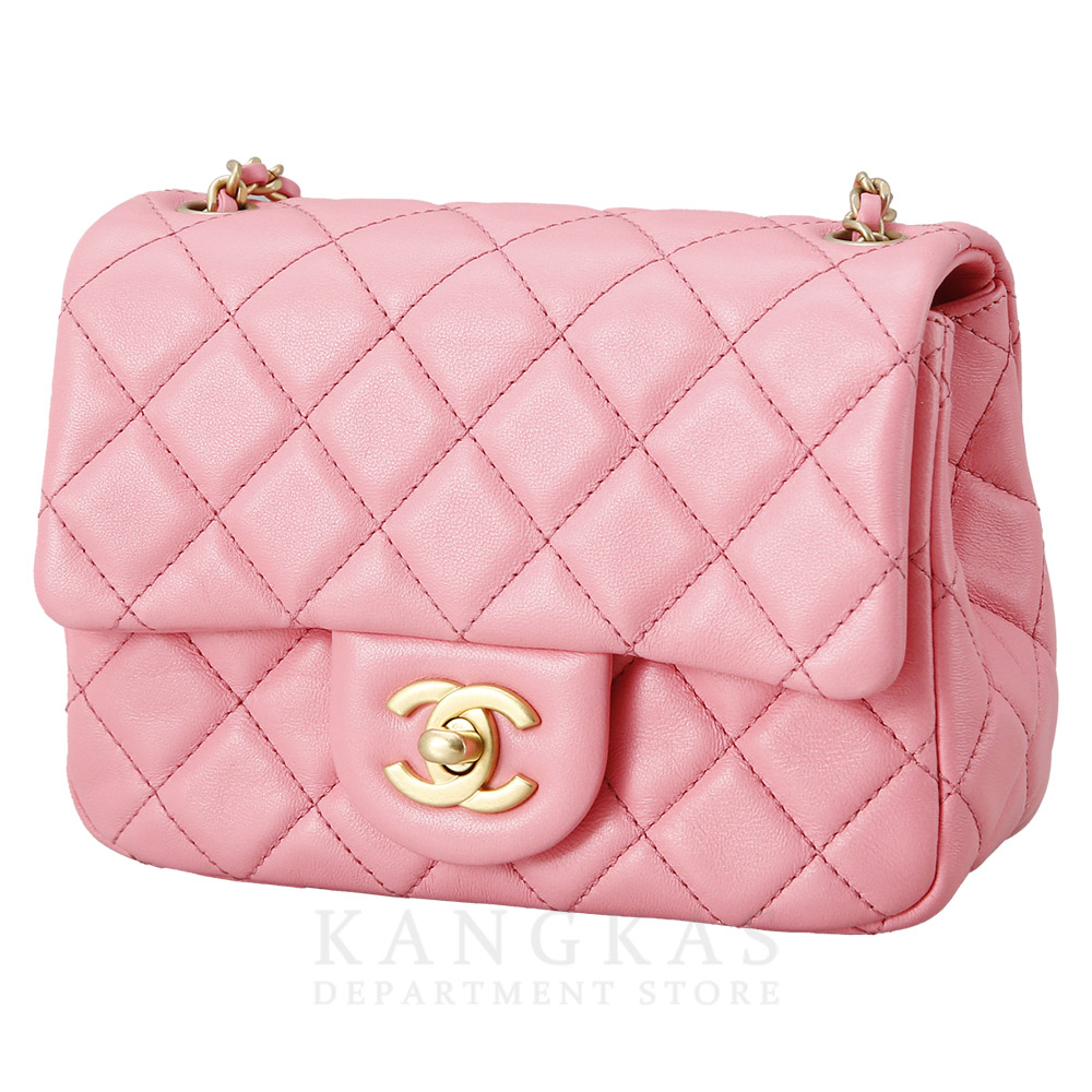 CHANEL(USED)샤넬 램스킨 클래식 쁘띠삭 골든볼