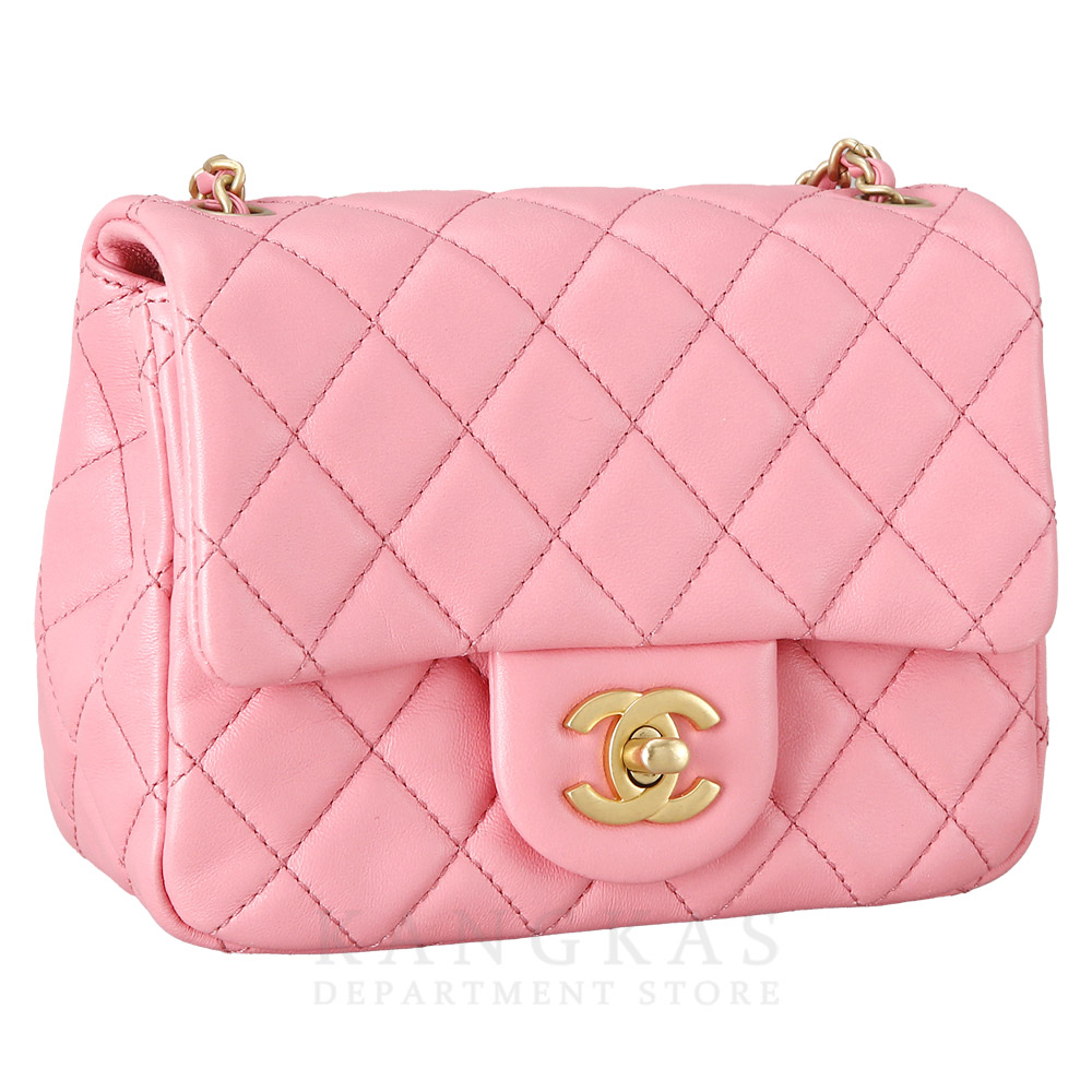 CHANEL(USED)샤넬 램스킨 클래식 쁘띠삭 골든볼
