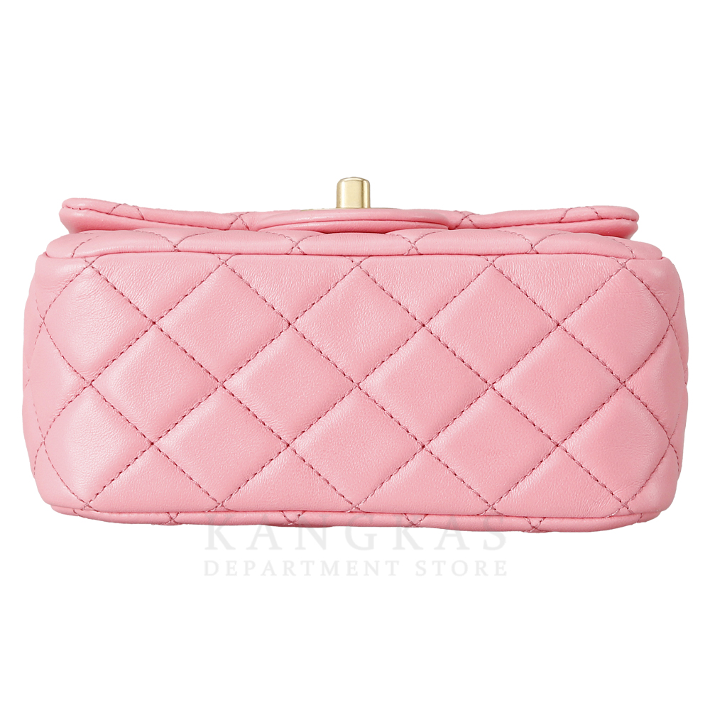 CHANEL(USED)샤넬 램스킨 클래식 쁘띠삭 골든볼
