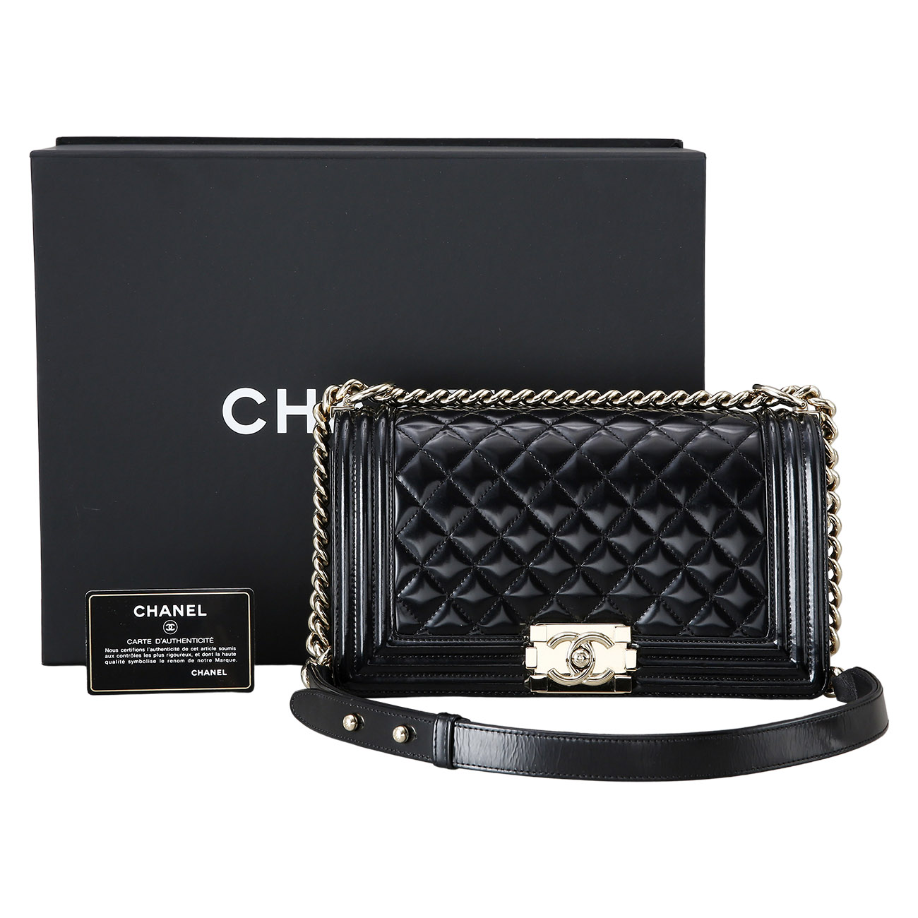 CHANEL(USED)샤넬 페이던트 보이샤넬 미듐