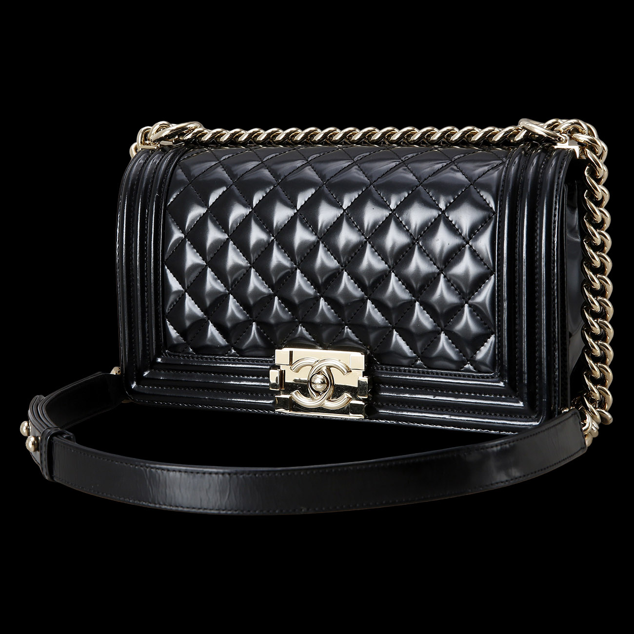 CHANEL(USED)샤넬 페이던트 보이샤넬 미듐