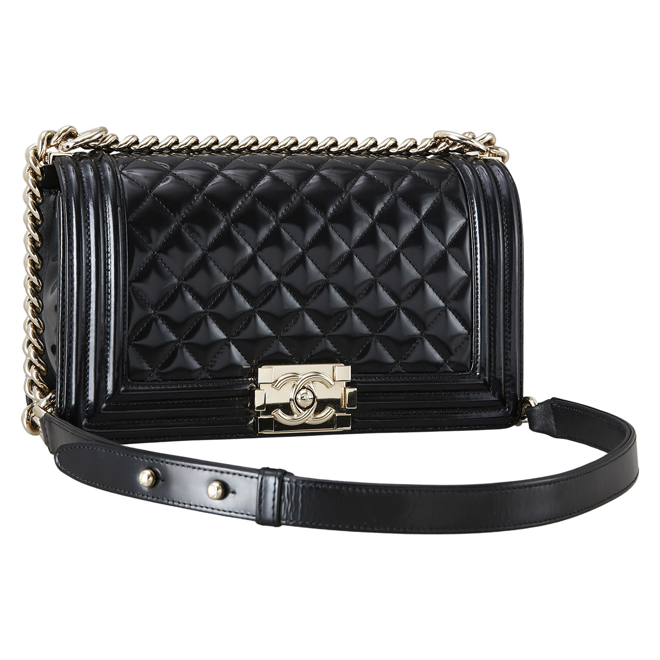 CHANEL(USED)샤넬 페이던트 보이샤넬 미듐