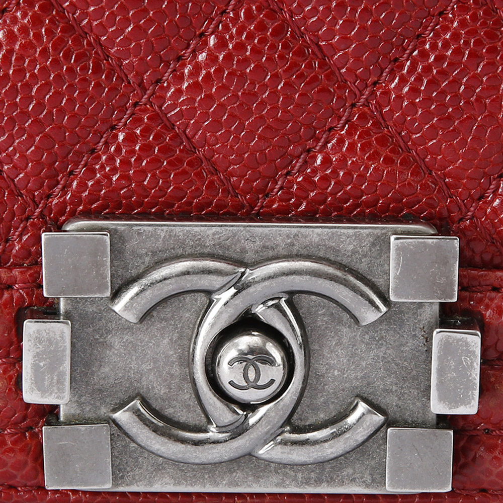 CHANEL(USED)샤넬 캐비어 보이샤넬 라지