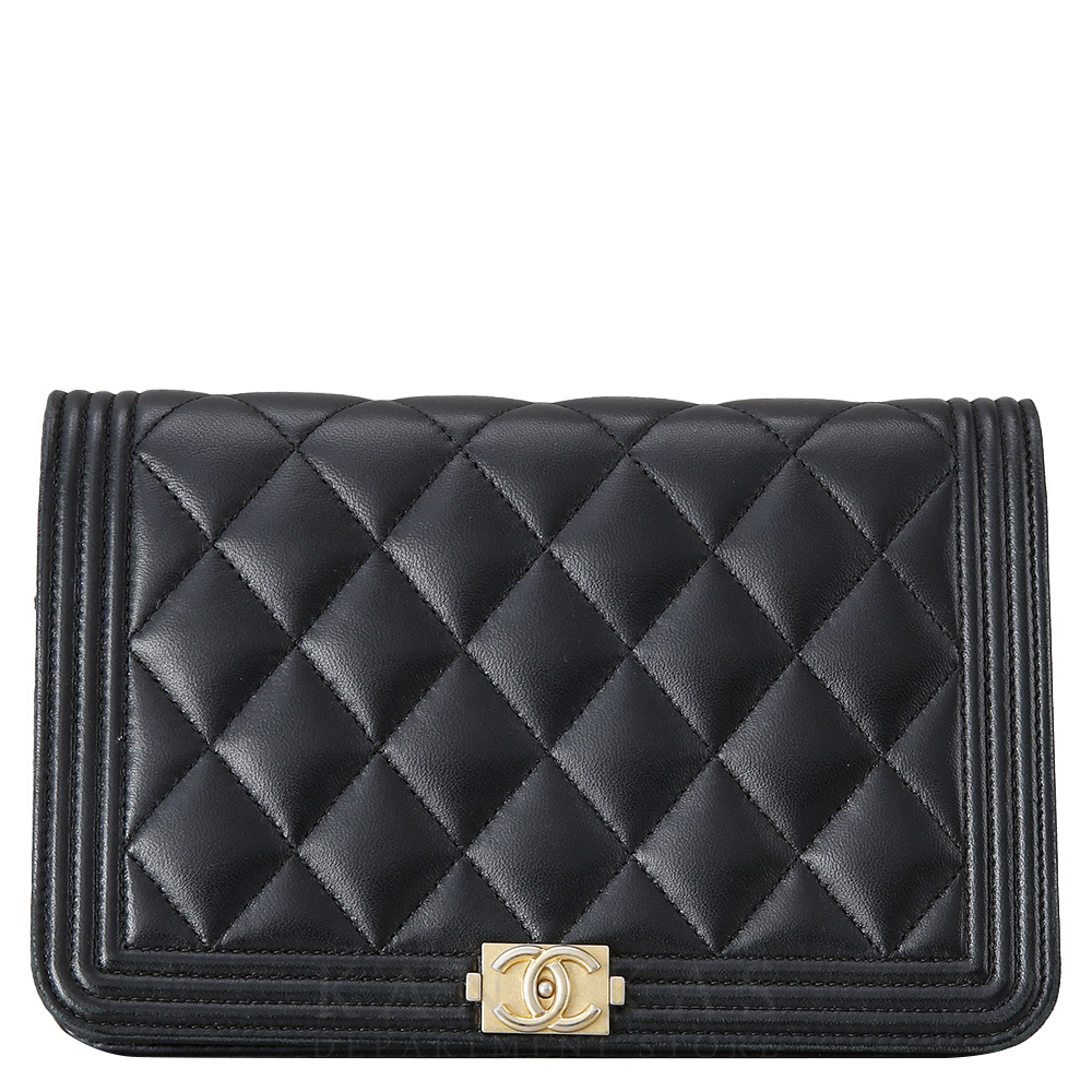 CHANEL(USED)샤넬 램스킨 보이샤넬 WOC