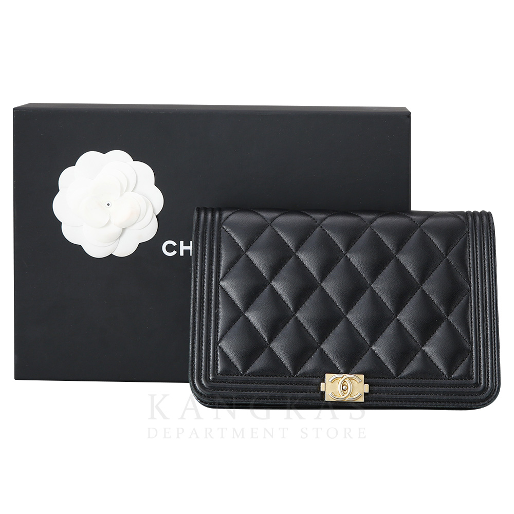 CHANEL(USED)샤넬 램스킨 보이샤넬 WOC