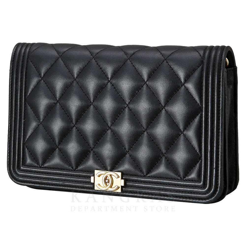 CHANEL(USED)샤넬 램스킨 보이샤넬 WOC