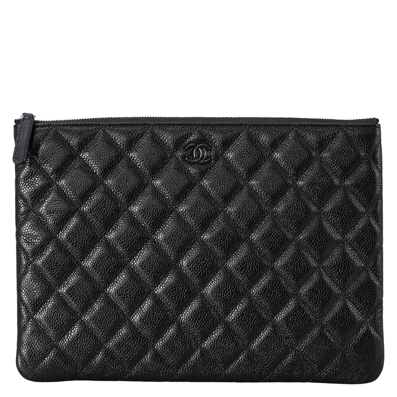 CHANEL(USED)샤넬 캐비어 클러치 미듐