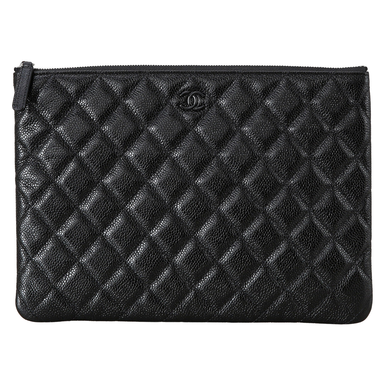 CHANEL(USED)샤넬 캐비어 클러치 미듐