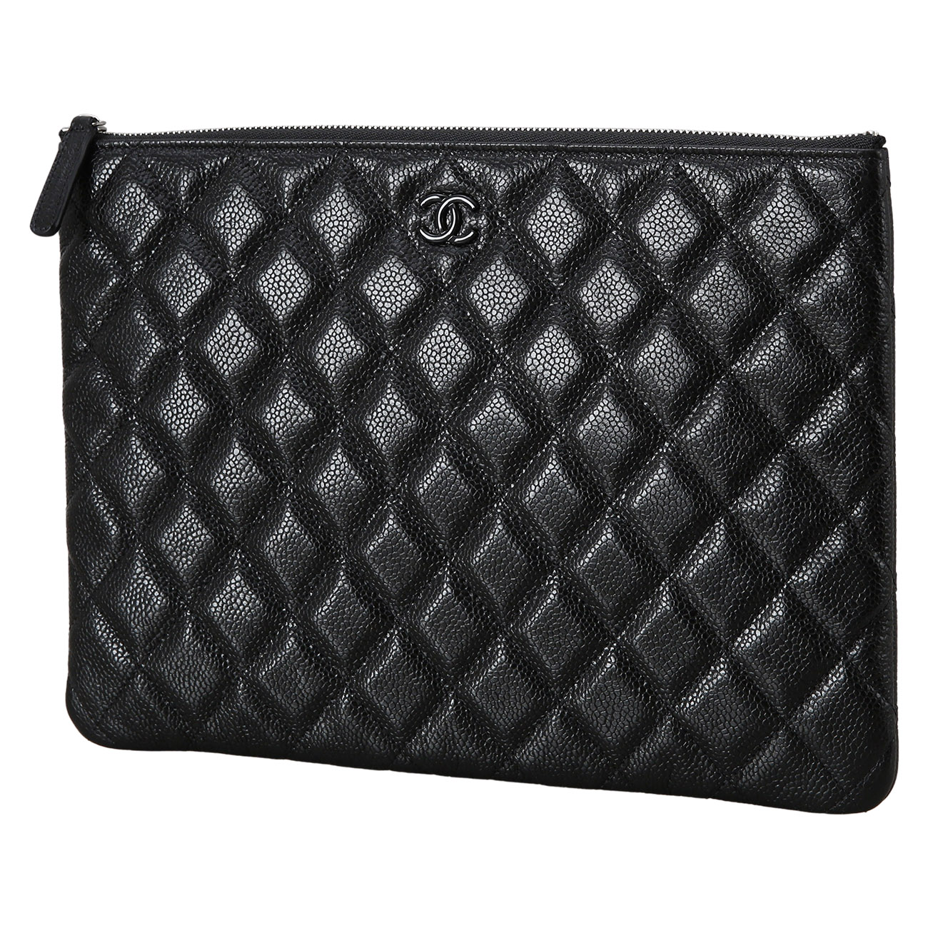 CHANEL(USED)샤넬 캐비어 클러치 미듐