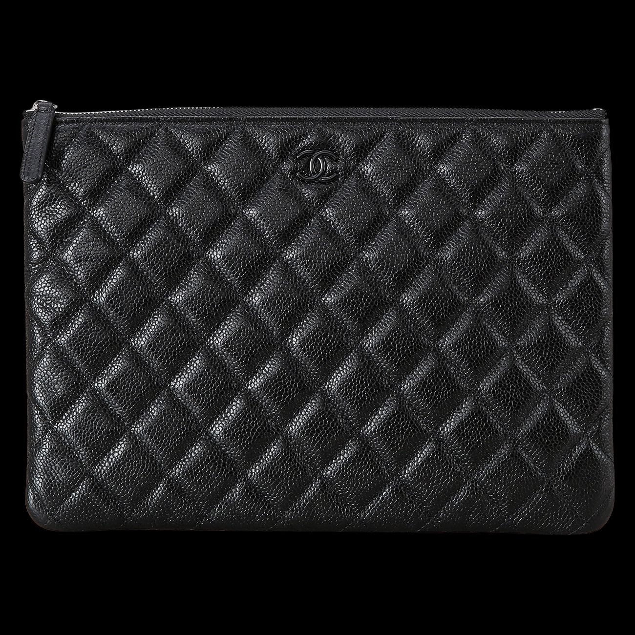 CHANEL(USED)샤넬 캐비어 클러치 미듐