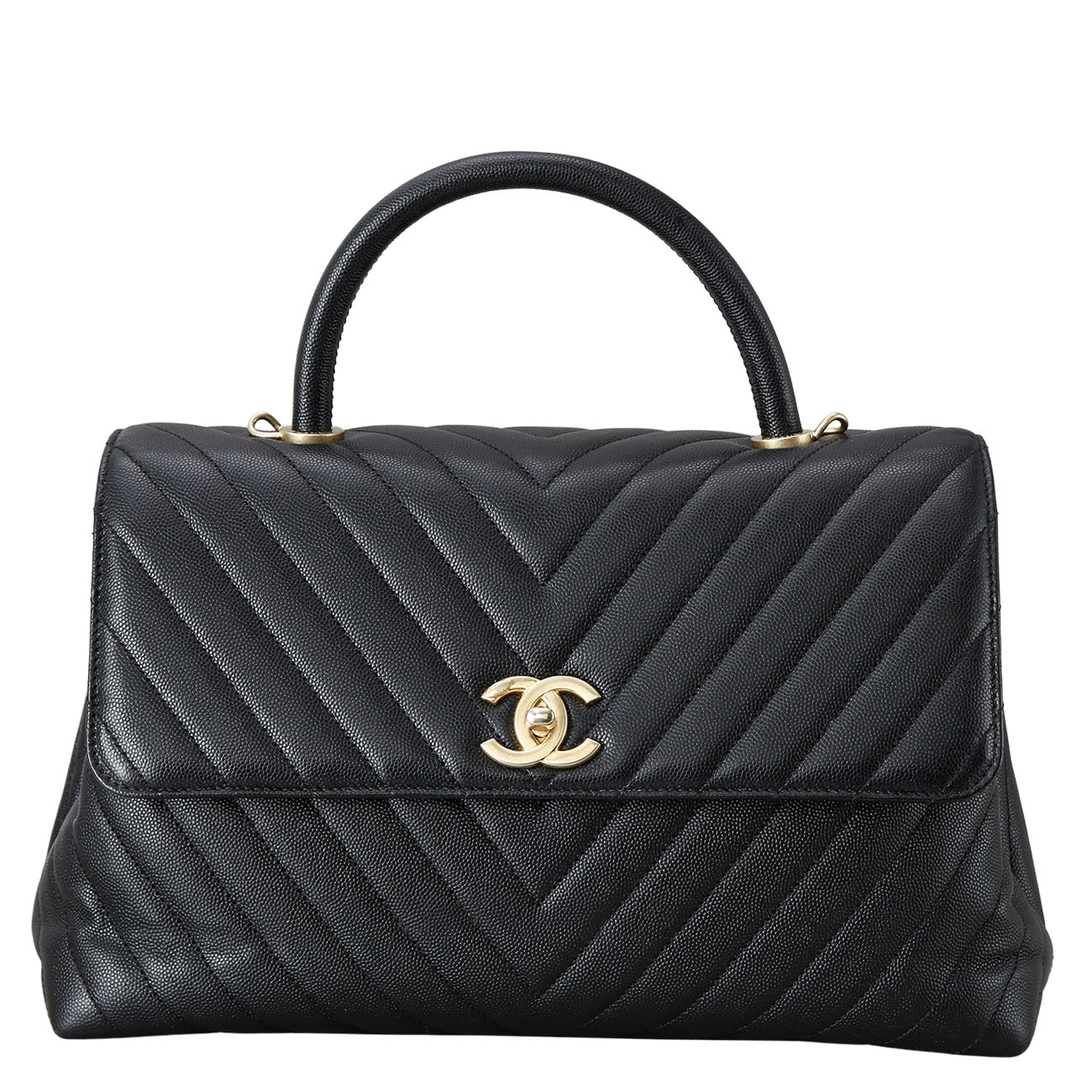 CHANEL(USED)샤넬 캐비어 코코핸들 라지