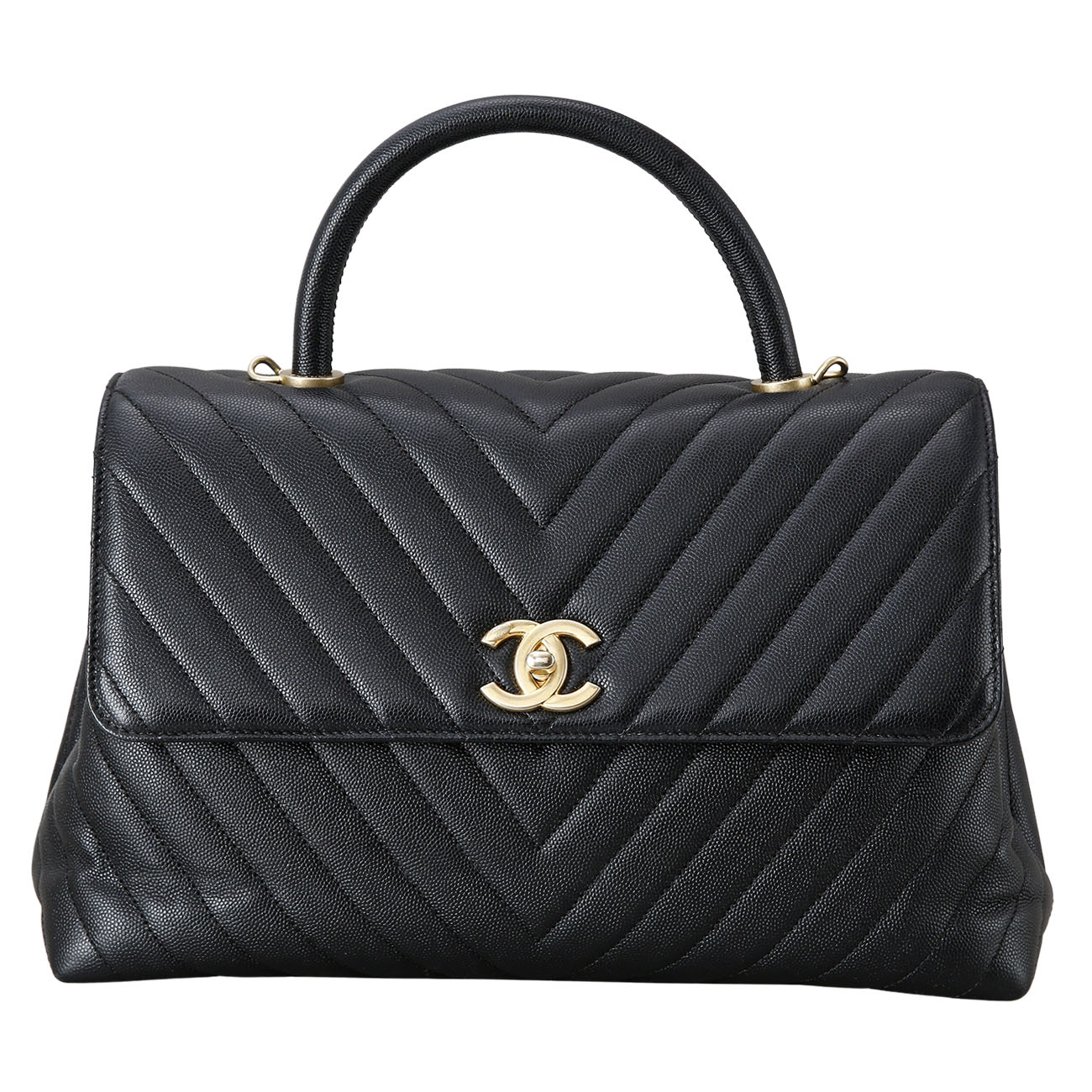 CHANEL(USED)샤넬 캐비어 코코핸들 라지