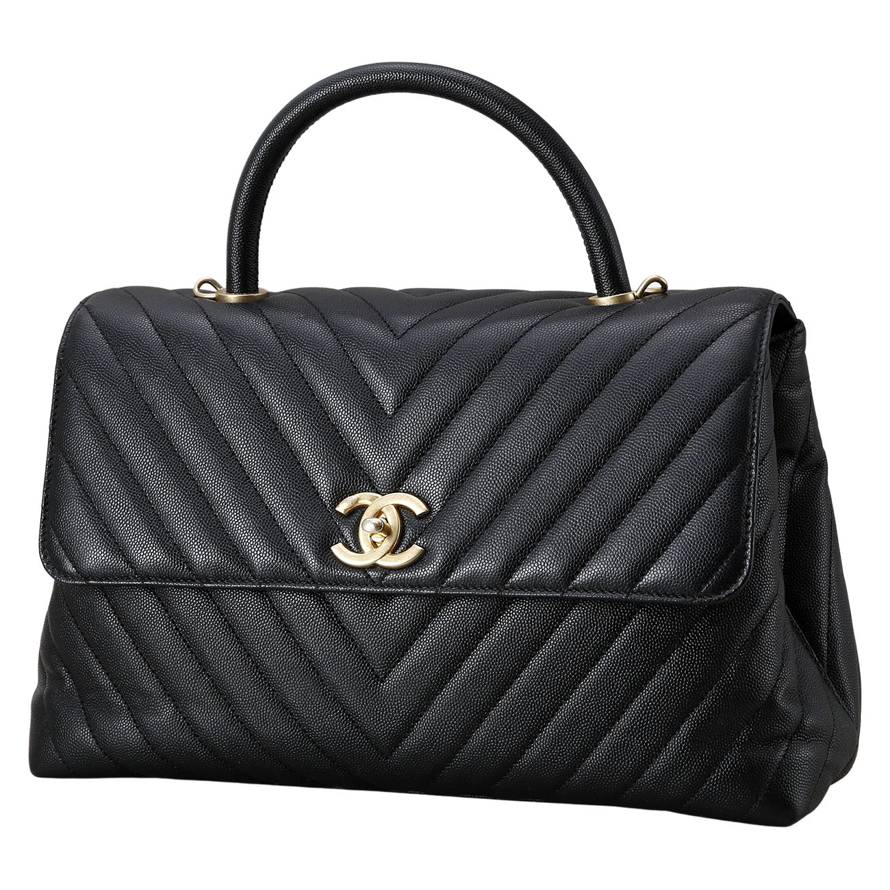 CHANEL(USED)샤넬 캐비어 코코핸들 라지