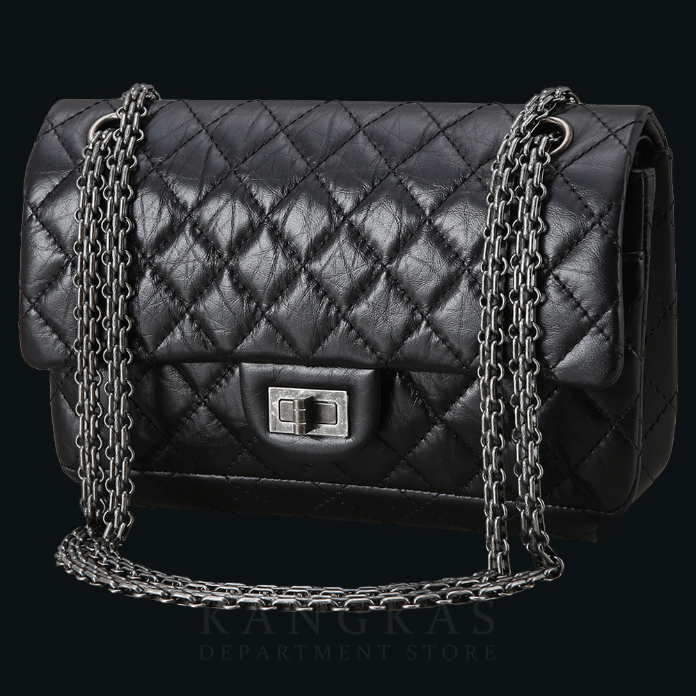 CHANEL(USED)샤넬 2.55 빈티지 클래식 미듐24 블랙
