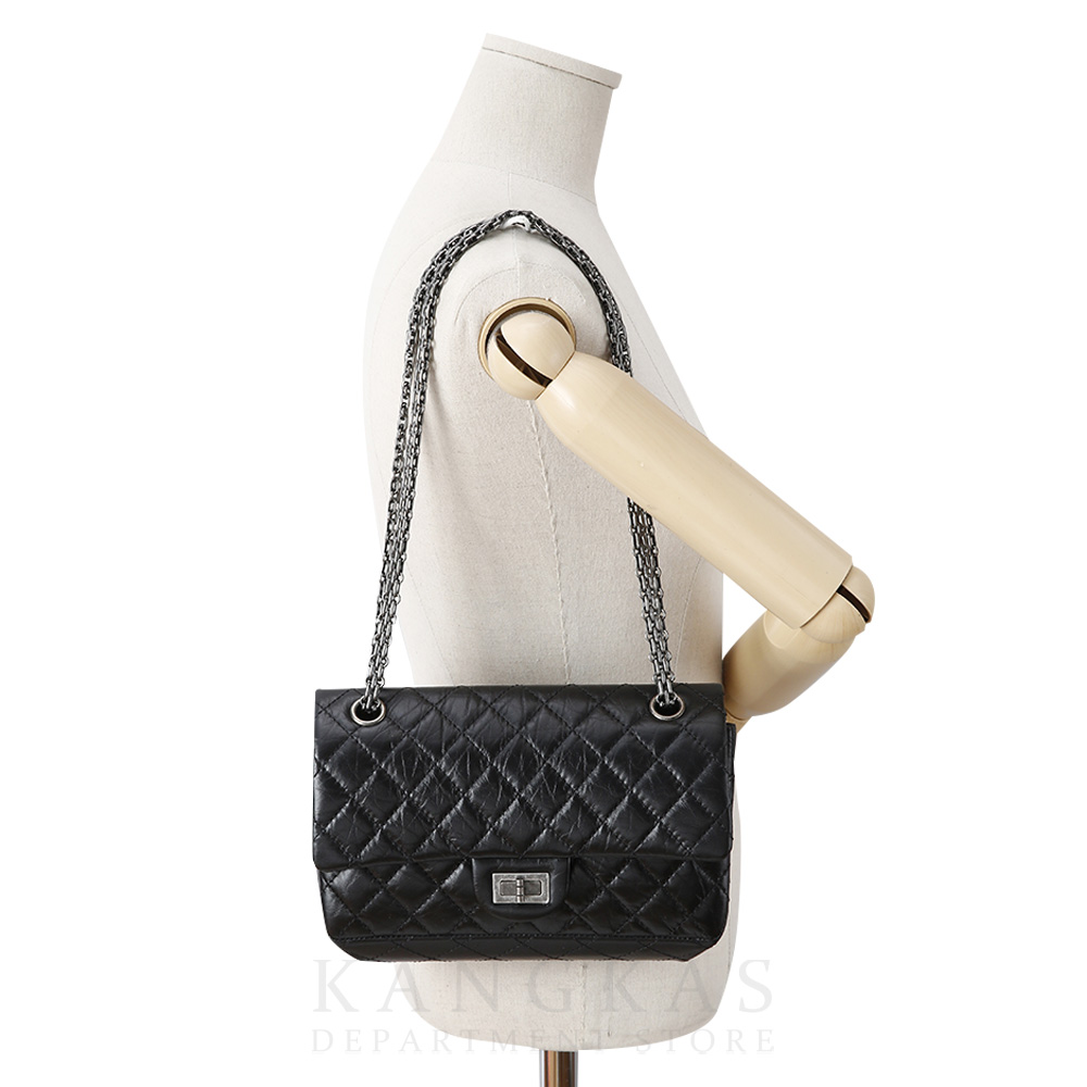 CHANEL(USED)샤넬 2.55 빈티지 클래식 미듐24 블랙