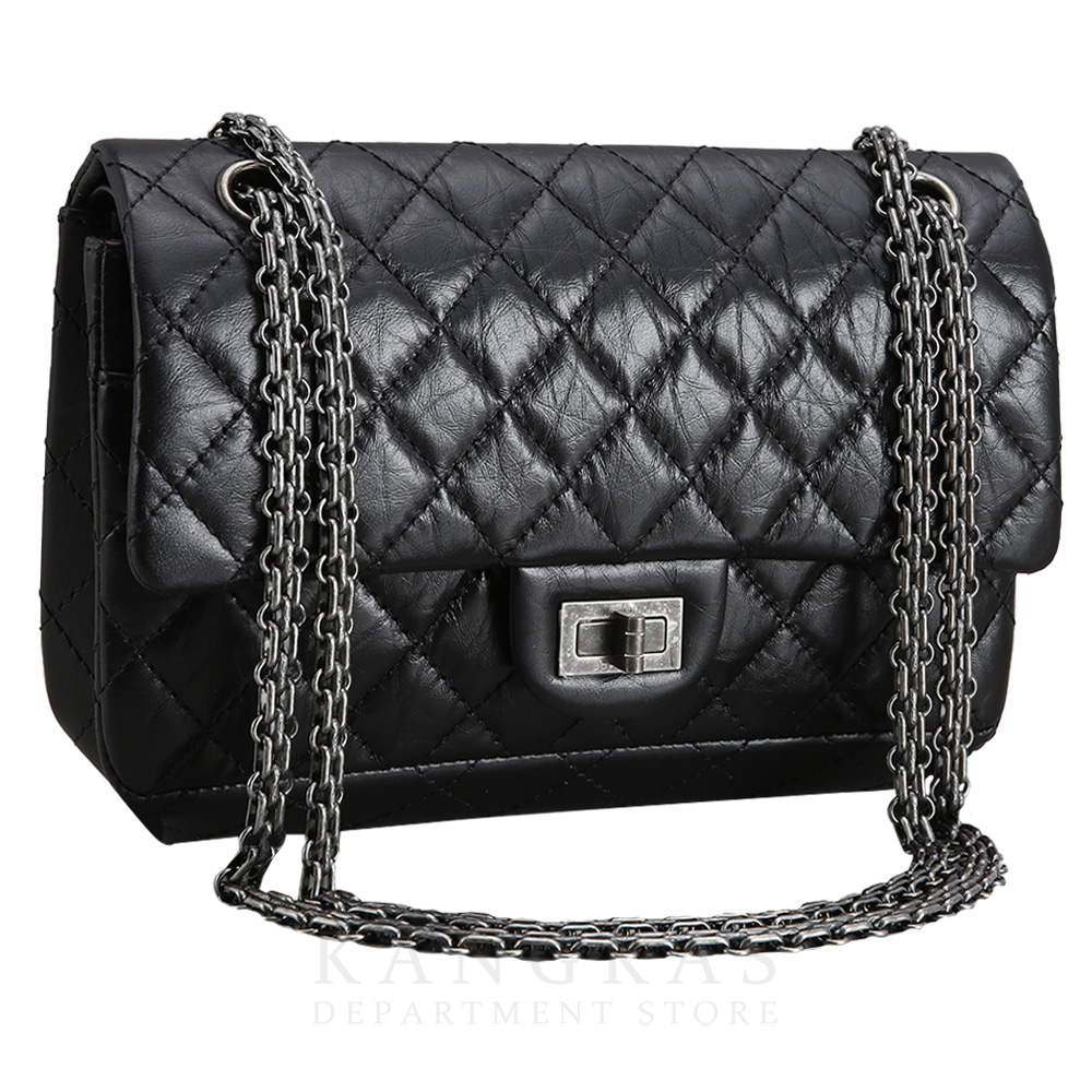 CHANEL(USED)샤넬 2.55 빈티지 클래식 미듐24 블랙