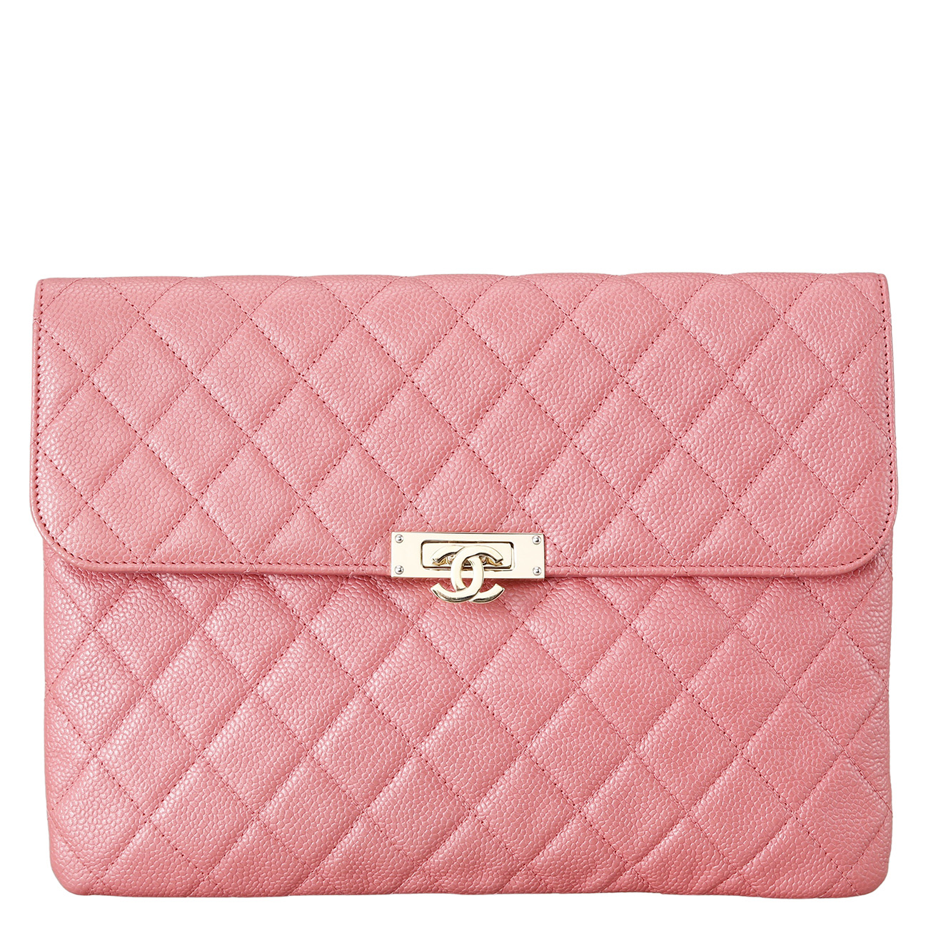 CHANEL(USED)샤넬 캐비어 플랩 클러치 미듐