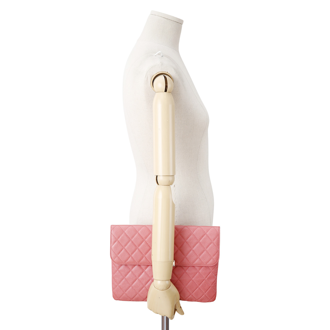CHANEL(USED)샤넬 캐비어 플랩 클러치 미듐