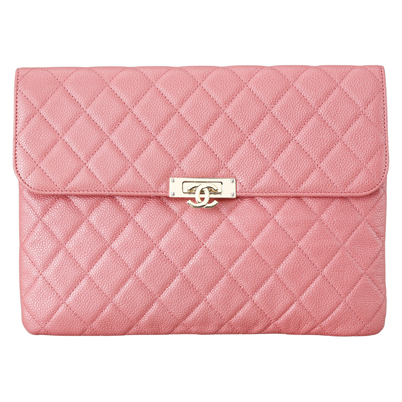 CHANEL(USED)샤넬 캐비어 플랩 클러치 미듐