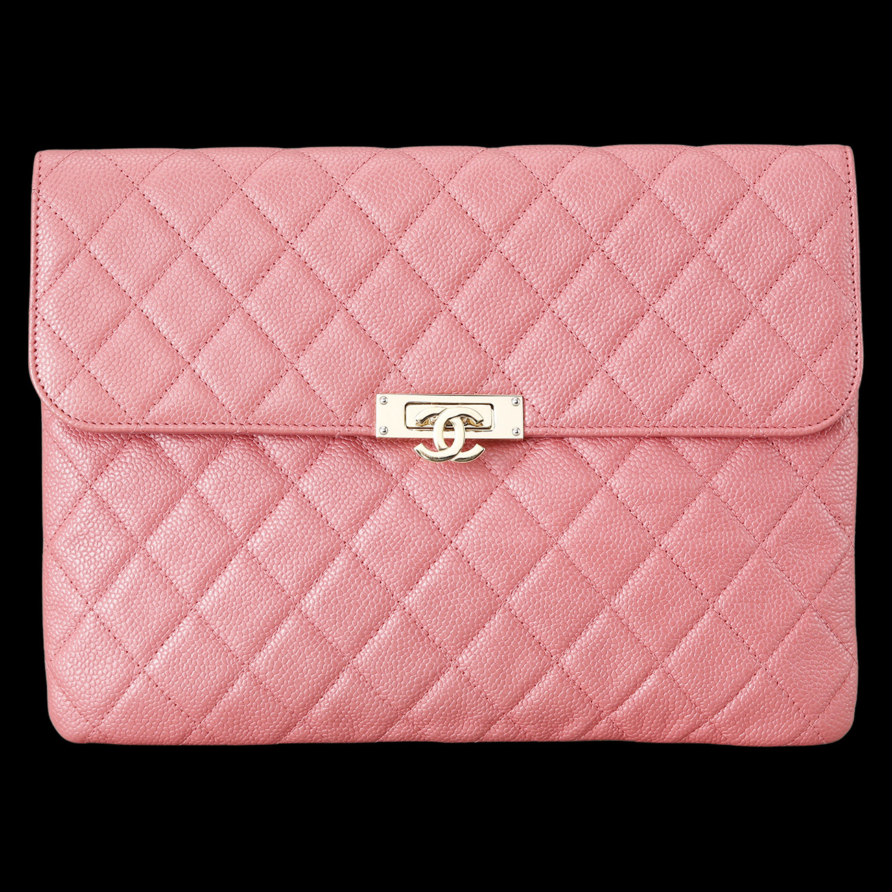 CHANEL(USED)샤넬 캐비어 플랩 클러치 미듐
