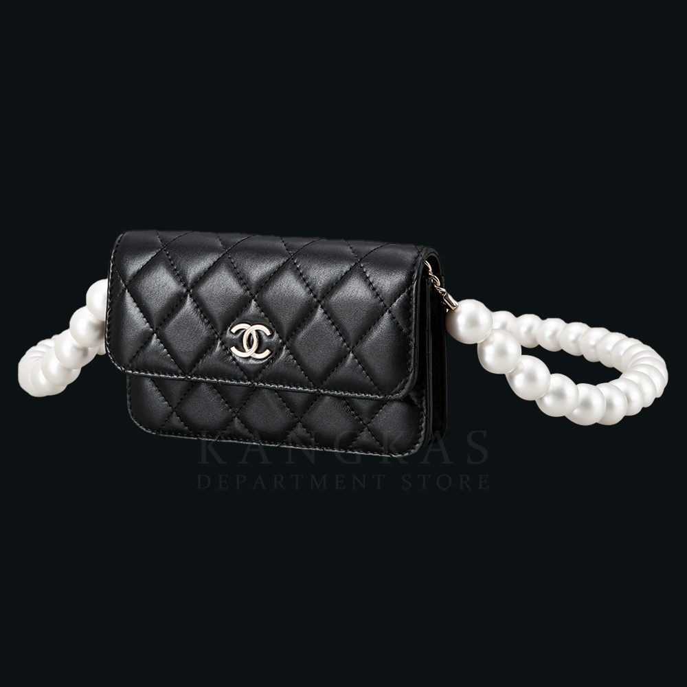 CHANEL(USED)샤넬 AP1898 진주체인 미니백 블랙