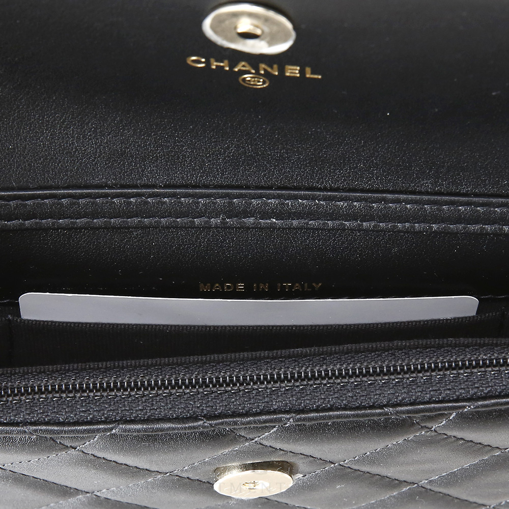 CHANEL(USED)샤넬 AP1898 진주체인 미니백 블랙