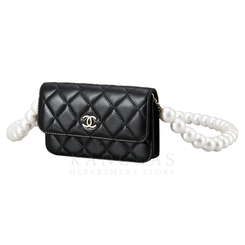 CHANEL(USED)샤넬 AP1898 진주체인 미니백 블랙