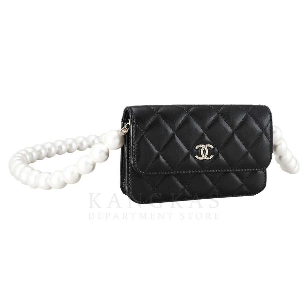 CHANEL(USED)샤넬 AP1898 진주체인 미니백 블랙