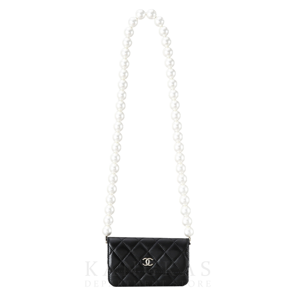 CHANEL(USED)샤넬 AP1898 진주체인 미니백 블랙