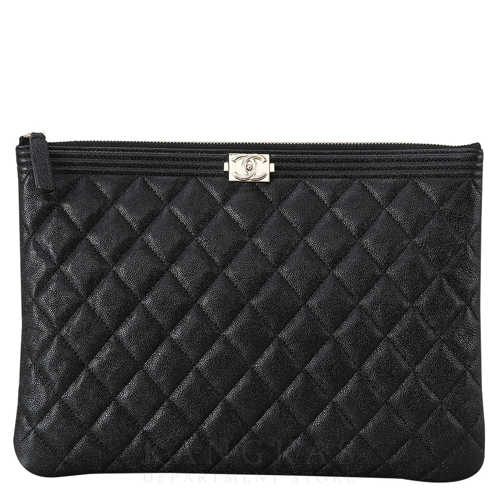 CHANEL(USED)샤넬 캐비어 보이샤넬 클러치 뉴미듐