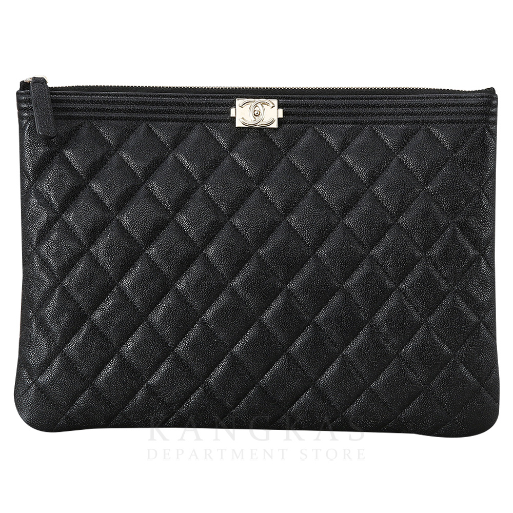 CHANEL(USED)샤넬 캐비어 보이샤넬 클러치 뉴미듐