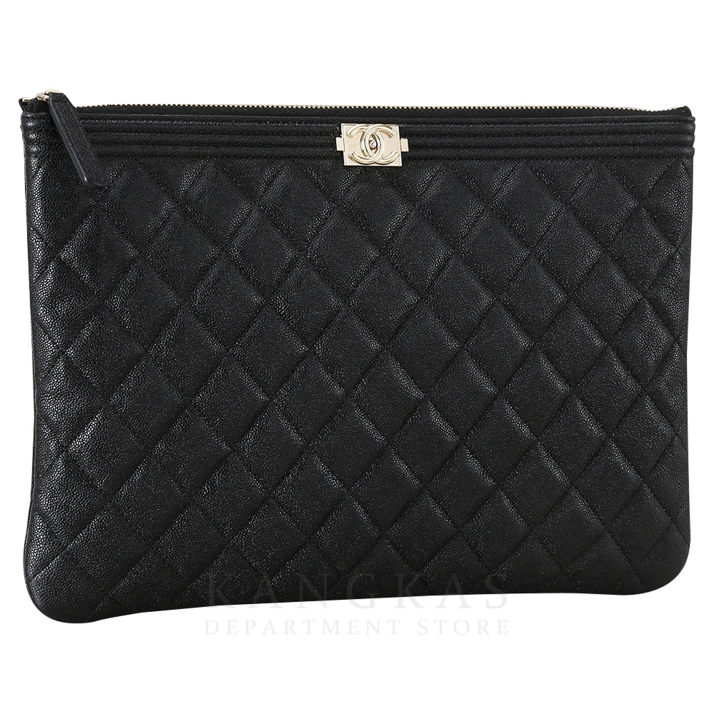 CHANEL(USED)샤넬 캐비어 보이샤넬 클러치 뉴미듐